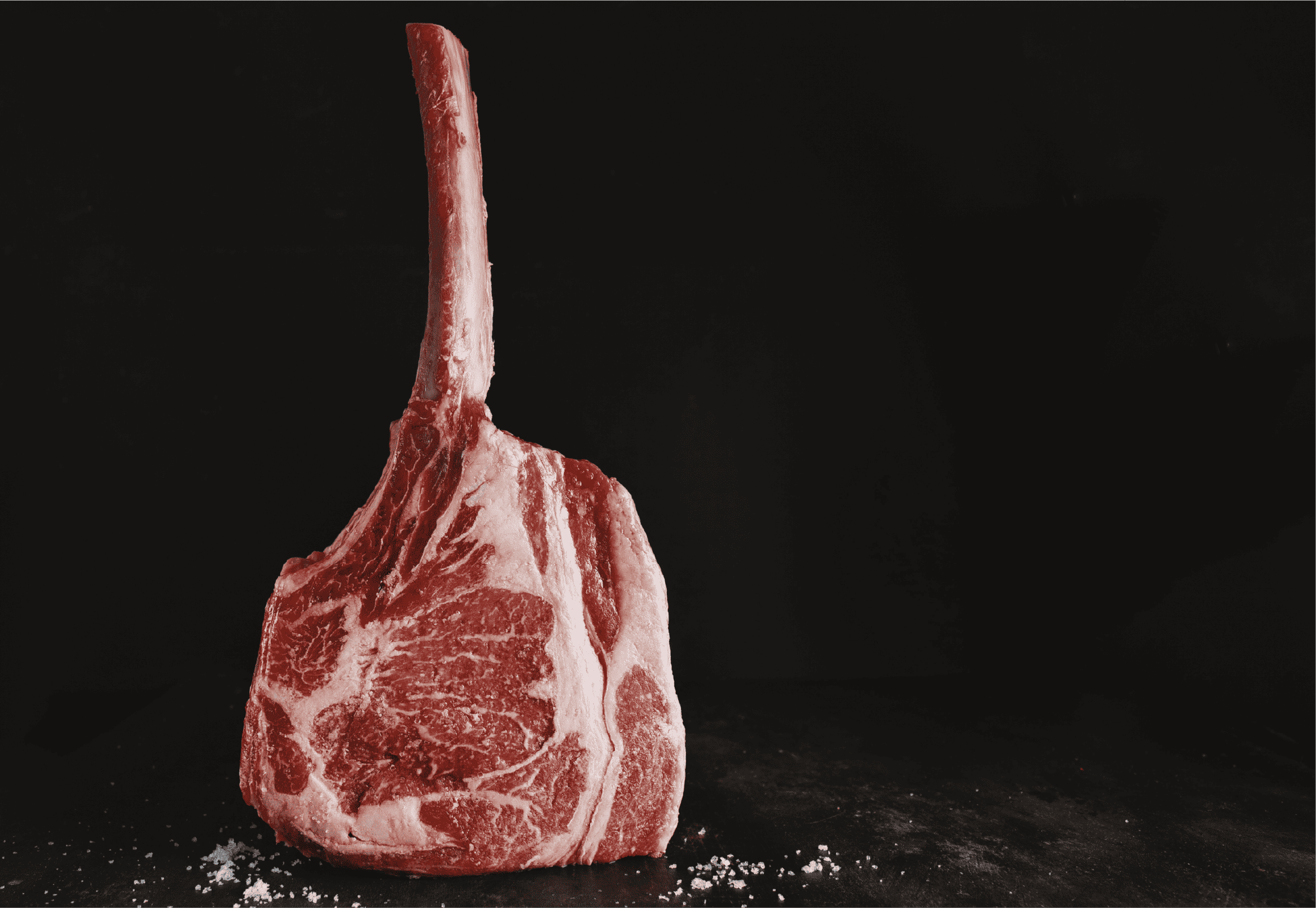 Raw Tomahawk Steak Cut of Meat